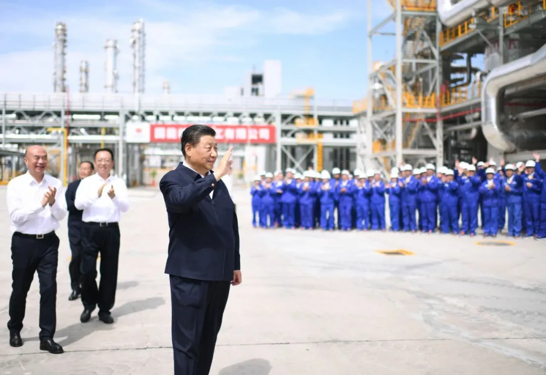 习总书记考察天辰参与榆林循环经济煤炭综合利用项目